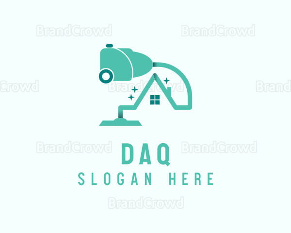 House Cleaning Vacuum Cleaner Logo