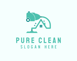 House Cleaning Vacuum Cleaner logo design