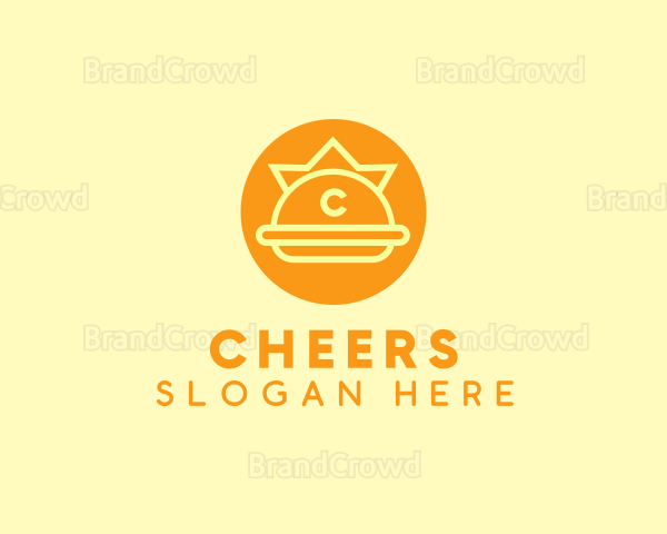 Crown Hamburger Sandwich Logo