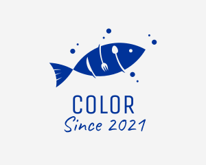 Cutlery - Fish Buffet Restaurant logo design