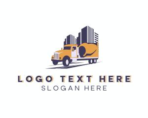 Urban Cement Mixer Truck Logo