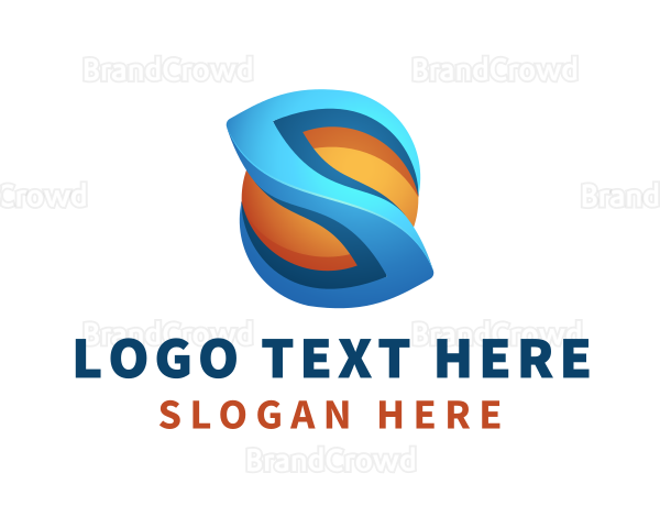 3D Creative Letter S Logo
