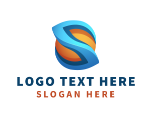 3D Creative Letter S Logo