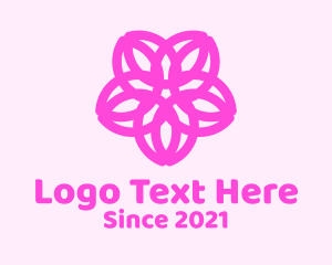 Beauty Cosmetic Flower logo design