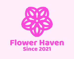 Beauty Cosmetic Flower logo design