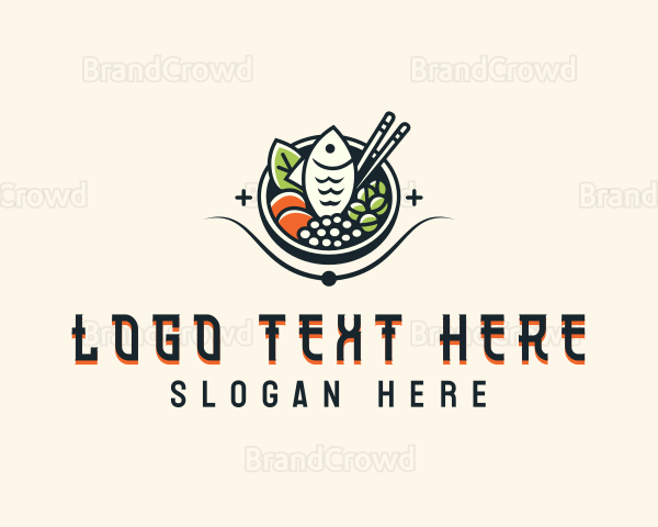 Fish Seafood Bowl Logo