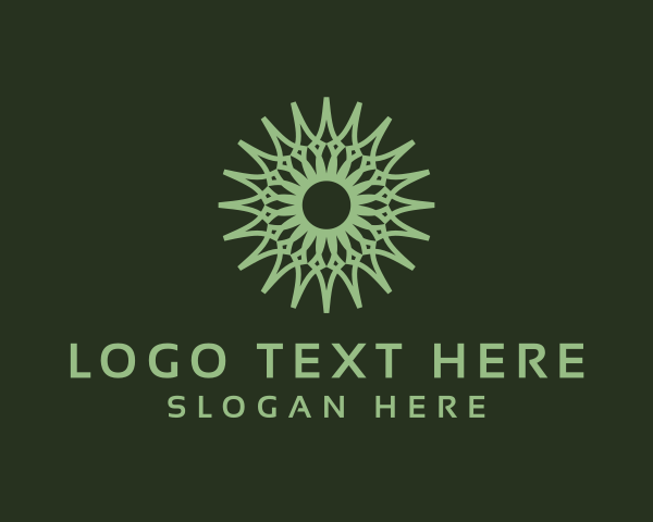 Botanical - Green Mandala Wellness logo design