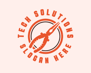 Pliers Technician Tool Logo
