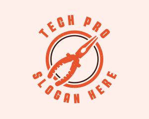 Technician - Pliers Technician Tool logo design