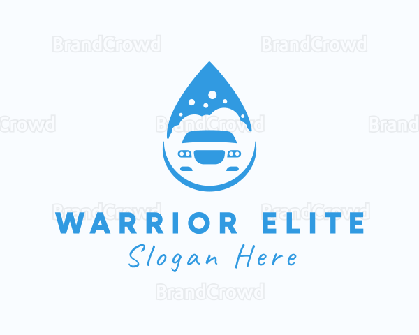 Car Wash Droplet Logo