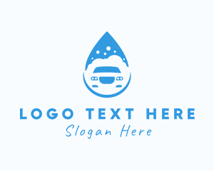 Car Wash - Car Wash Droplet logo design