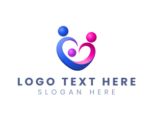 Organization - Family Love Heart logo design