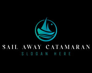 Boat Sailing Travel logo design