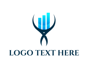 Sales - Blue Diagram Sales logo design