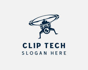 Drone Camera Tech logo design