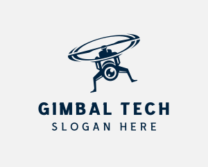 Drone Camera Tech logo design