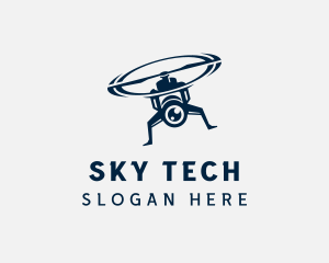 Drone Camera Tech logo design