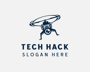 Drone Camera Tech logo design