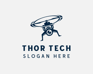 Drone Camera Tech logo design