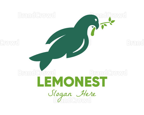 Green Peace Dove Logo