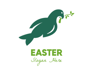 Green Peace Dove logo design