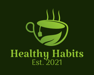 Natural Herbal Tea logo design