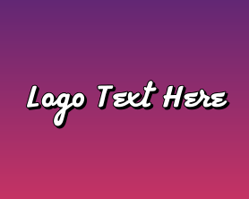 Social Media - Disco Text Font logo design
