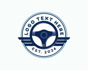 Badge - Automotive Steering Wheel logo design