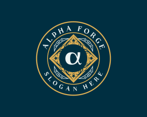 Alpha Letter Symbol logo design