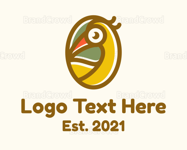 Tropical Toucan Bird Logo