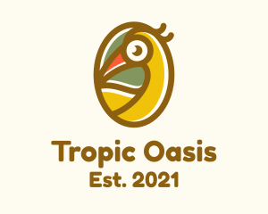 Tropical Toucan Bird logo design