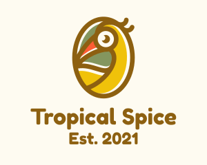 Tropical Toucan Bird logo design