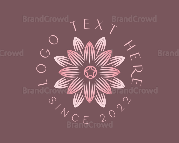 Lotus Flower Spiritual Beauty Logo