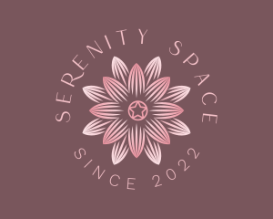 Calm - Lotus Flower Spiritual Beauty logo design
