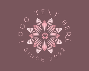 Lotus Flower Spiritual Beauty Logo