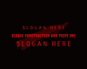 Bloody Thriller Wordmark Logo