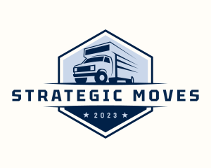 Truck Moving Haulage logo design