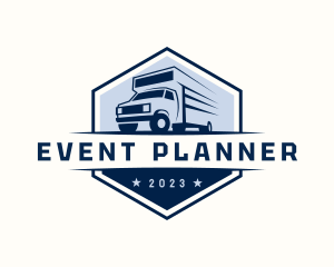 Commercial Vehicle - Truck Moving Haulage logo design