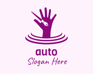 Artist Hand Pen Logo