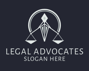 Lawyer Scale Justice  logo design