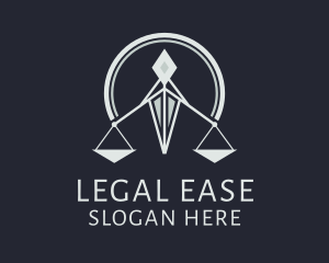 Lawyer Scale Justice  logo design