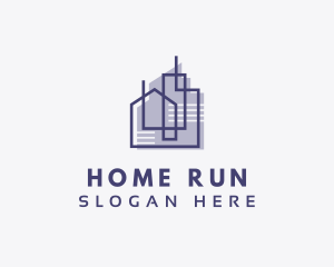 Home Building Architecture logo design