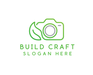 Nature Camera Outline logo design