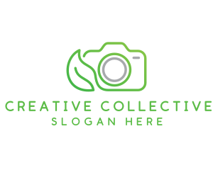 Nature Camera Outline logo design