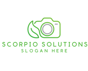 Nature Camera Outline logo design