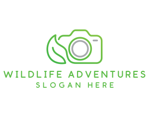 Nature Camera Outline logo design