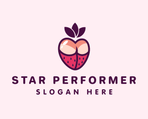 Entertainer - Sexy Strawberry Lingerie logo design