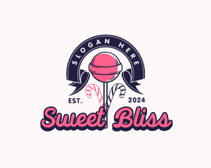 Sugar - Lollipop Sweet Candy logo design