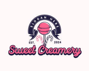 Lollipop Sweet Candy logo design