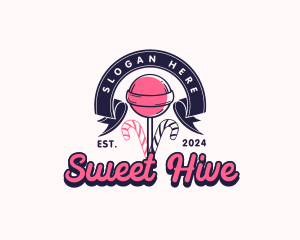 Lollipop Sweet Candy logo design